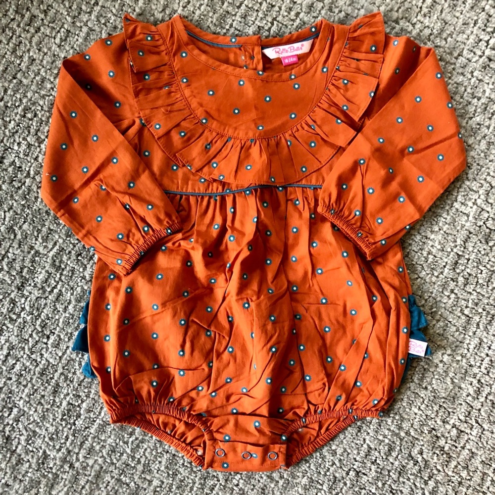NWT Rufflebutts Romper in 18-24 months!